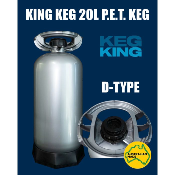 King Keg 20L PET Keg With D-Type Spear Pallet of 60 Units