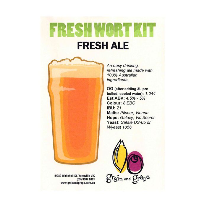 Fresh Aussie Ale| Keg King Brewing Co. Fresh Wort Kit