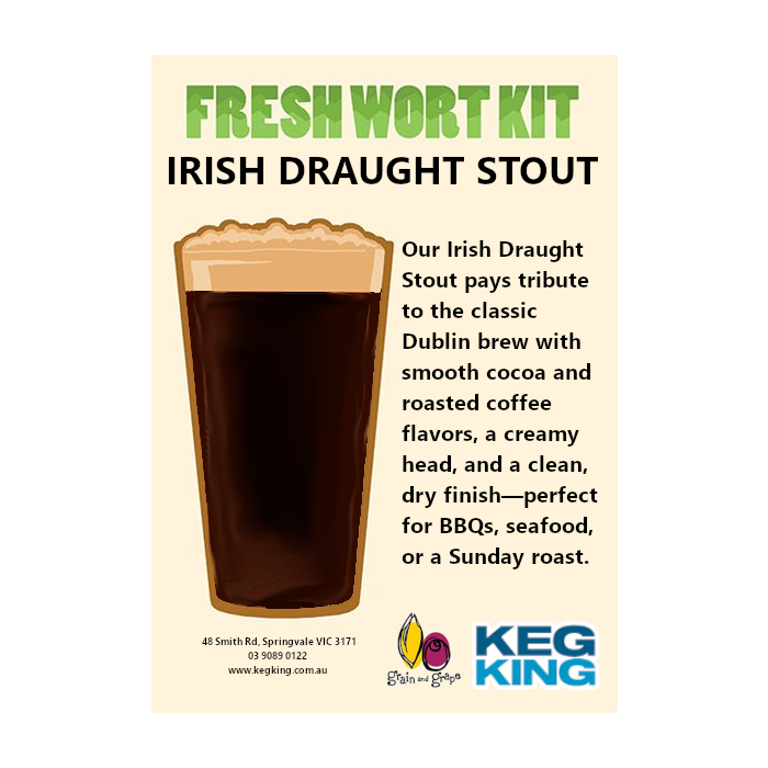 Irish Draught Stout| Keg King Brewing Co. Fresh Wort Kit