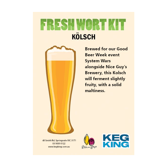 Kolsch | Keg King Brewing Co. Fresh Wort Kit