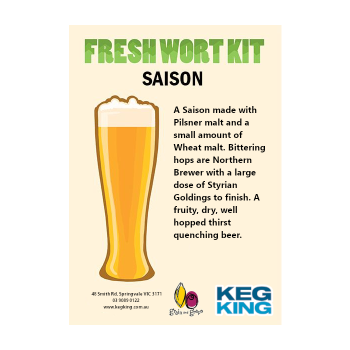 Saison| Keg King Brewing Co. Fresh Wort Kit
