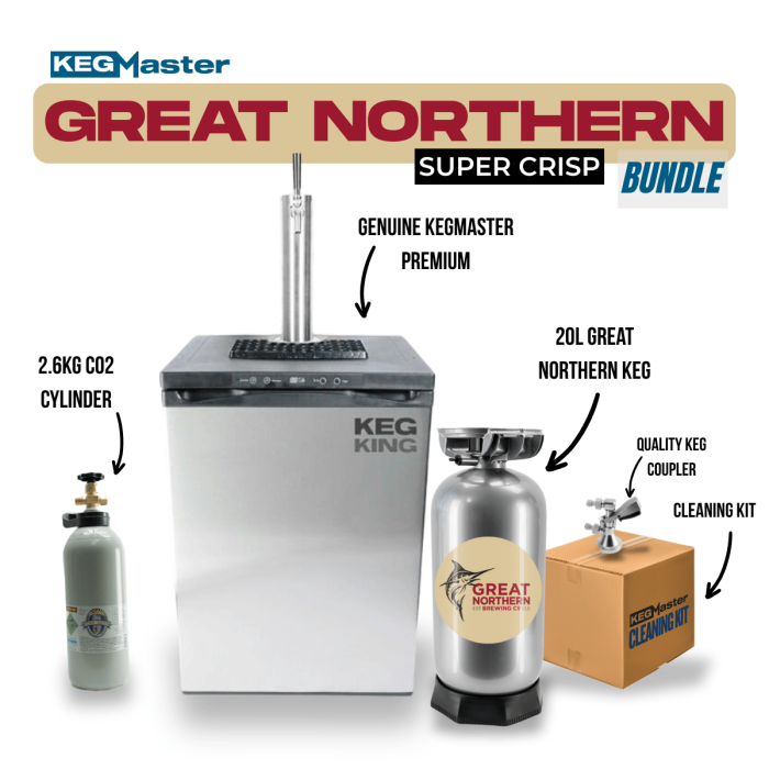 Great Northern Super Crisp Kegerator Bundle