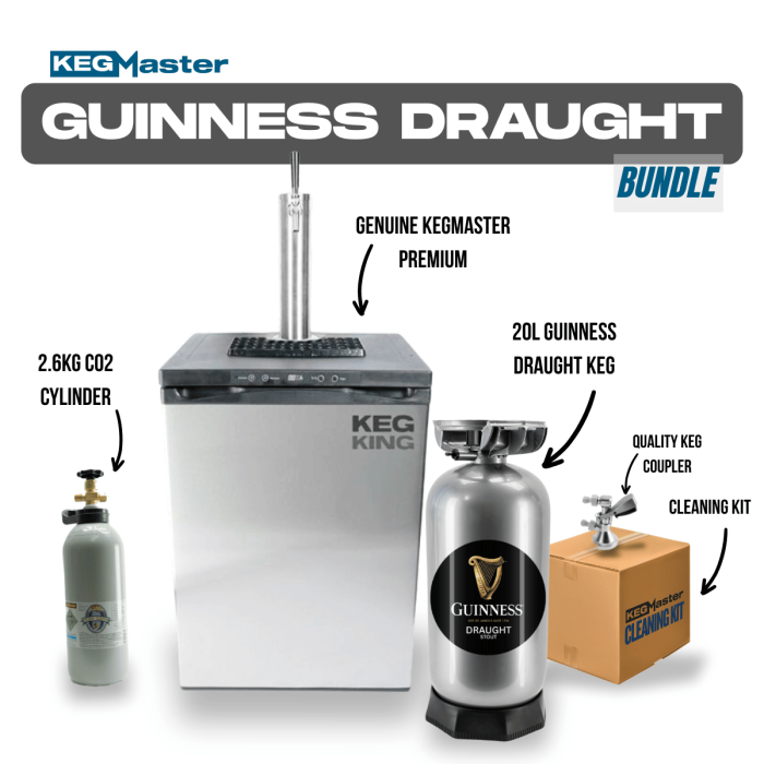 Guinness Draught Kegerator Bundle
