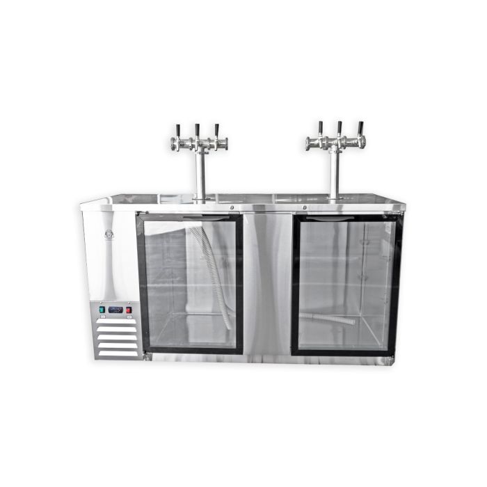 Kegerator KegMaster Super Deluxe Two Door Large