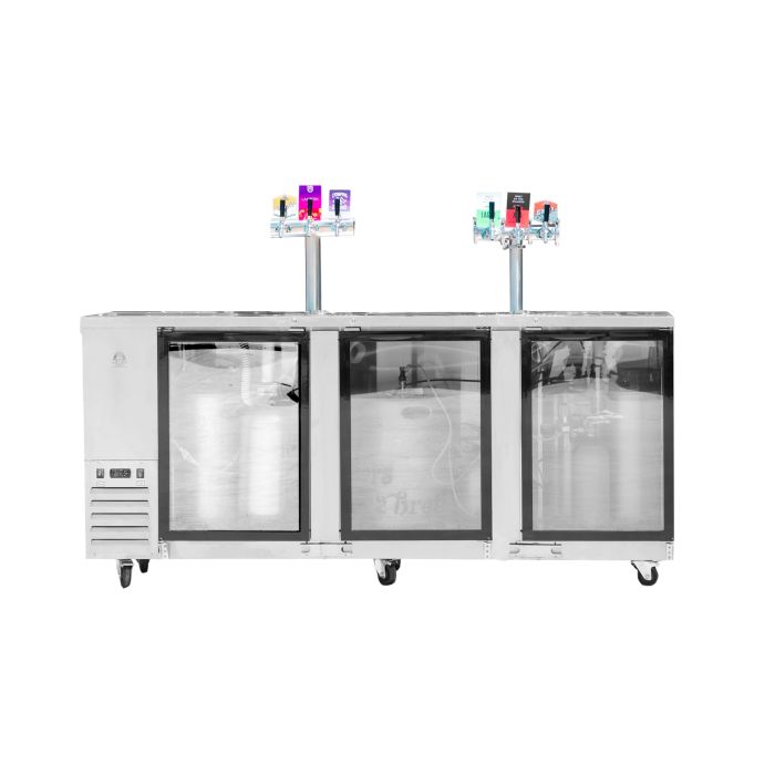 Three Door Super Deluxe Kegerator