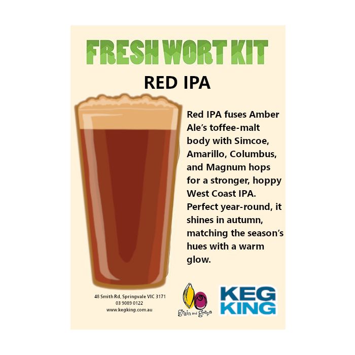 Red IPA| Keg King Brewing Co. Fresh Wort Kit