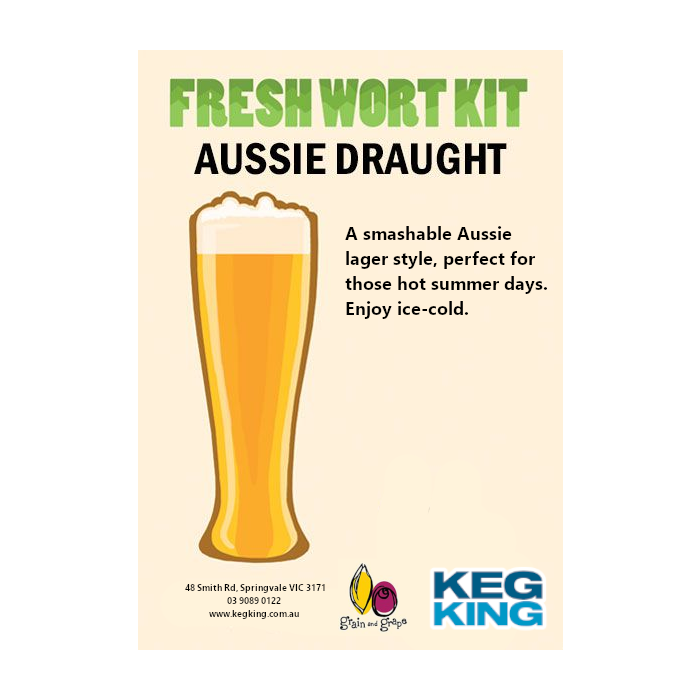 Aussie Draught| Keg King Brewing Co. Fresh Wort Kit