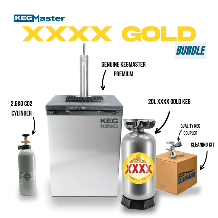 XXXX Gold Kegerator Bundle