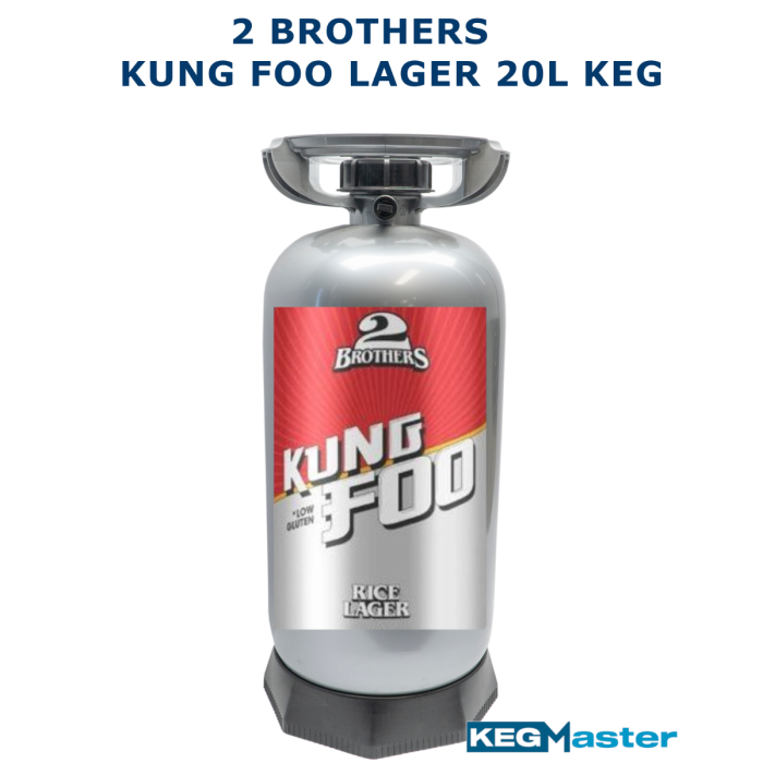 20L 2 Brothers Kung Foo Lager Keg