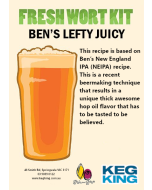 Ben's Lefty Juicy NEIPA| Keg King Brewing Co. Fresh Wort Kit