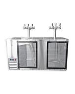 Kegerator KegMaster Super Deluxe Two Door Large