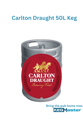 50 l keg of calrton draught