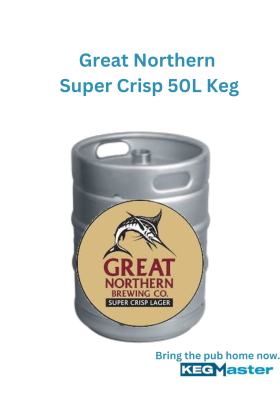 50l stainless steel keg of great northern super crisp