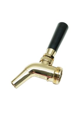 Gold Ultratap beer tap full image with logo view