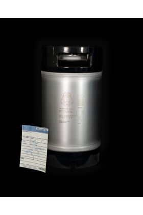 9.5L ball lock corny keg full  view 