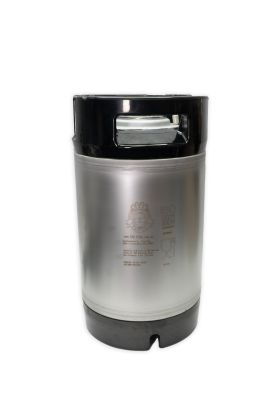 9.5L ball lock corny keg full  view 