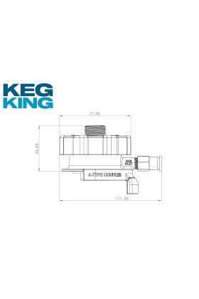 Low Profile Plastic Coupler A Type With Low Profile Push In Fitting