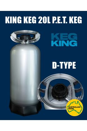 King Keg 20L PET Keg With D-Type Spear
