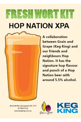 Hop Nation XPA| Keg King Brewing Co. Fresh Wort Kit