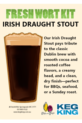 Irish Draught Stout| Keg King Brewing Co. Fresh Wort Kit