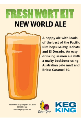 New World Ale| Keg King Brewing Co. Fresh Wort Kit
