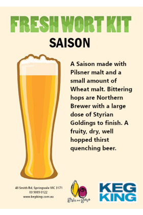 Saison| Keg King Brewing Co. Fresh Wort Kit