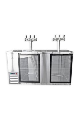 Kegerator KegMaster Super Deluxe Two Door Large