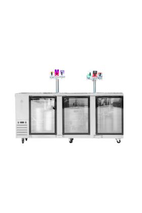 Three Door Super Deluxe Kegerator