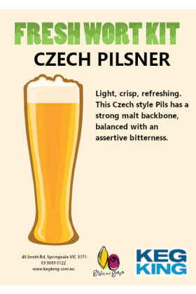 Czech Pilsner| Keg King Brewing Co. Fresh Wort Kit