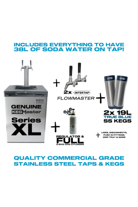 SodaMaster KegMaster Premium Sparkling Water Soda System