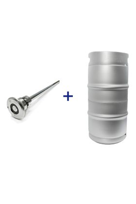 30 Litre Stainless Steel Commercial Keg with A-Type Spear