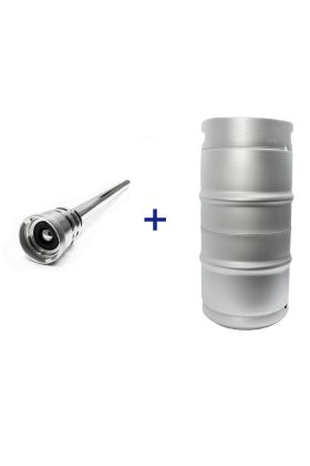 30 Litre Stainless Steel Commercial Keg with D-Type Spear