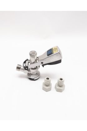 D-Type Keg Coupler with Push In Fittings